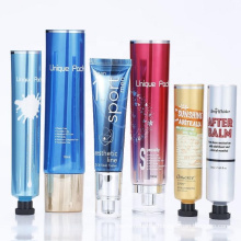 fashionable laminated cosmetic tube packaging glossy finish PET metalized